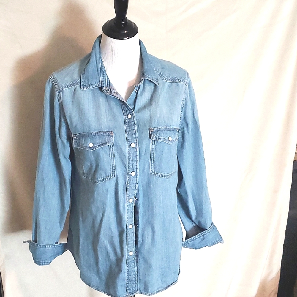 H&M Soft Denim Button up Shirt